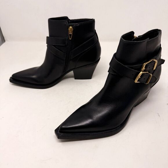 Dolce Vita Ramone Black Pointed Toe Western Boots Booties Size 7 - Picture 5 of 9